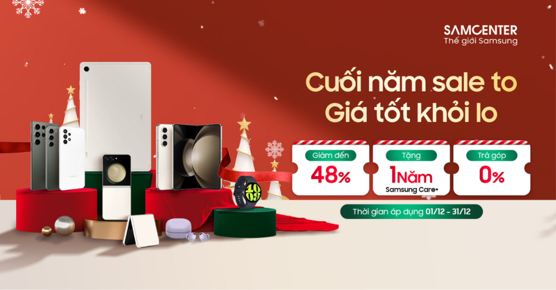 Hình ảnh cho danh mục Cuối Năm Sale To, Giá Tốt Khỏi To - Ưu Đãi Lên Đến 14 Triệu Tại SamCenter